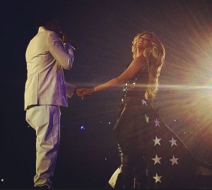 Jay Z et Beyoncé au stade de France