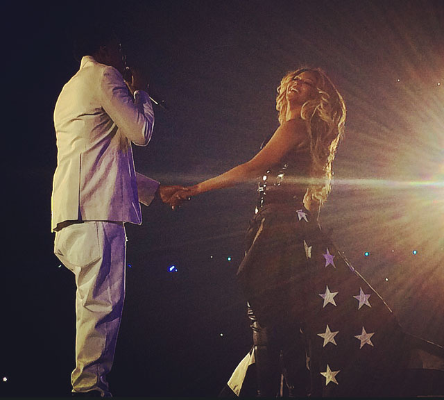 Jay Z et Beyoncé au stade de France