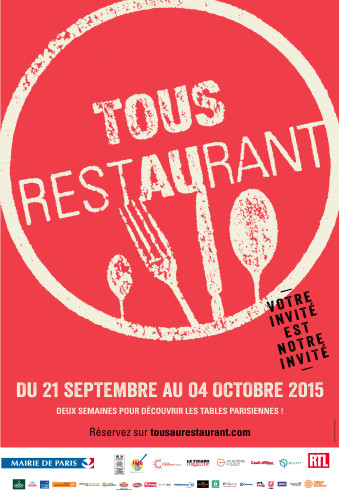 Tous au Restaurant vous donne rendez-vous du 21 septembre au 4 octobre 2015