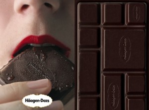 Häagen Dazs lance une tablette de chocolat glacée, fourrée à la crème au chocolat