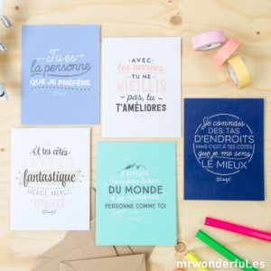 cartes de voeux mr wonderful