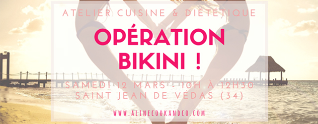 Aline, du blog Aline Cook & Co organise un atelier diététique "Opération Bikini" en présence Maurianne Rallier, diététicienne et de la marque Younique
