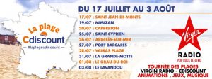 La tournée des plages CDiscount et Virgin Radio passe par la Grande Motte le 31 juillet