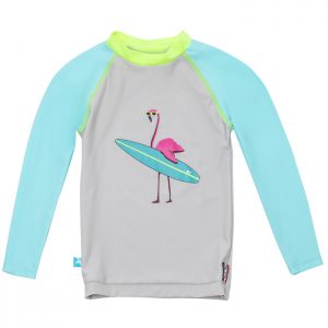 le t-shirt anti uv motif flamingo elly la fripouille