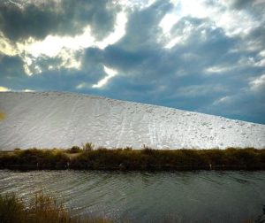 camelle de sel au salin d'aigues mortes